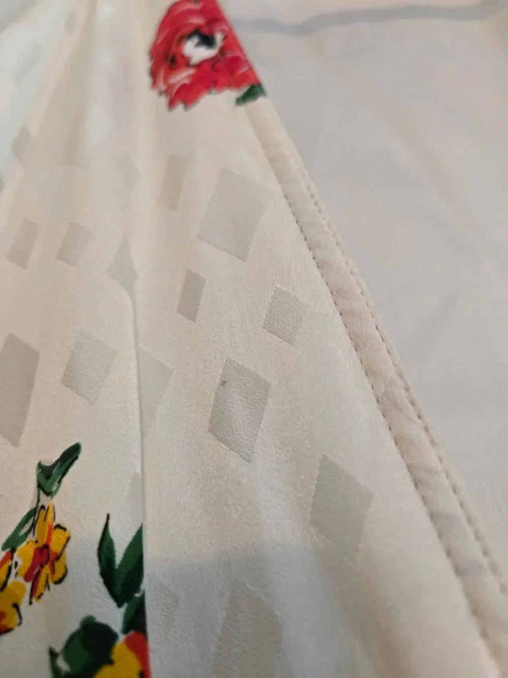 Tory Burch Silk Ivory Floral Wrap Silk Dress